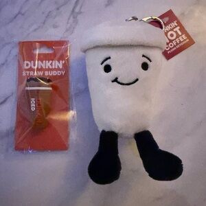 Dunkin' Plush Coffee Cup Keychain